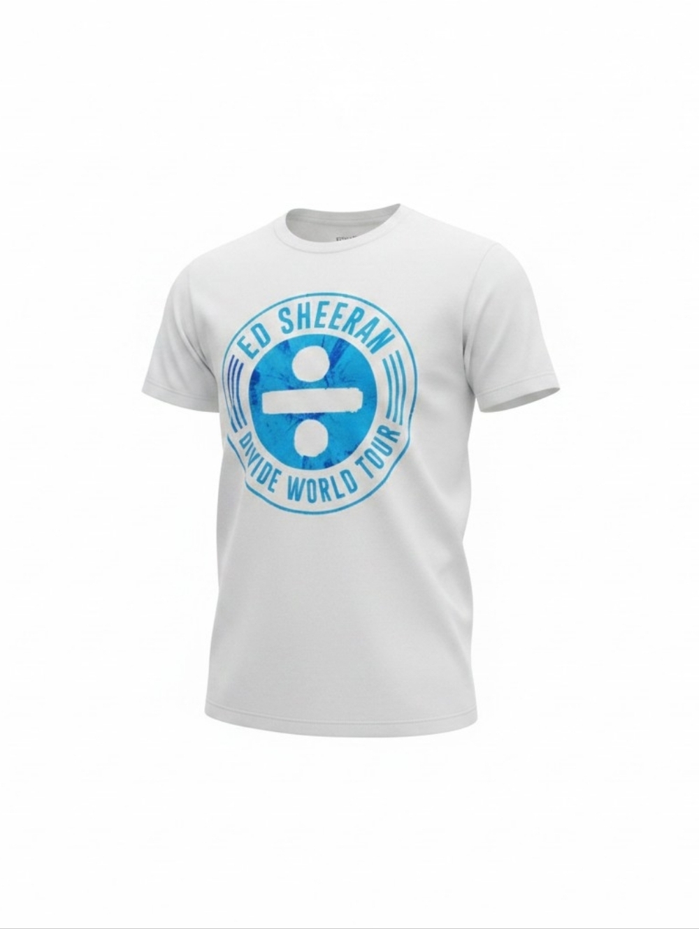 Official Ed Sheeran Divide white world tour tshirt. Unisex large. L